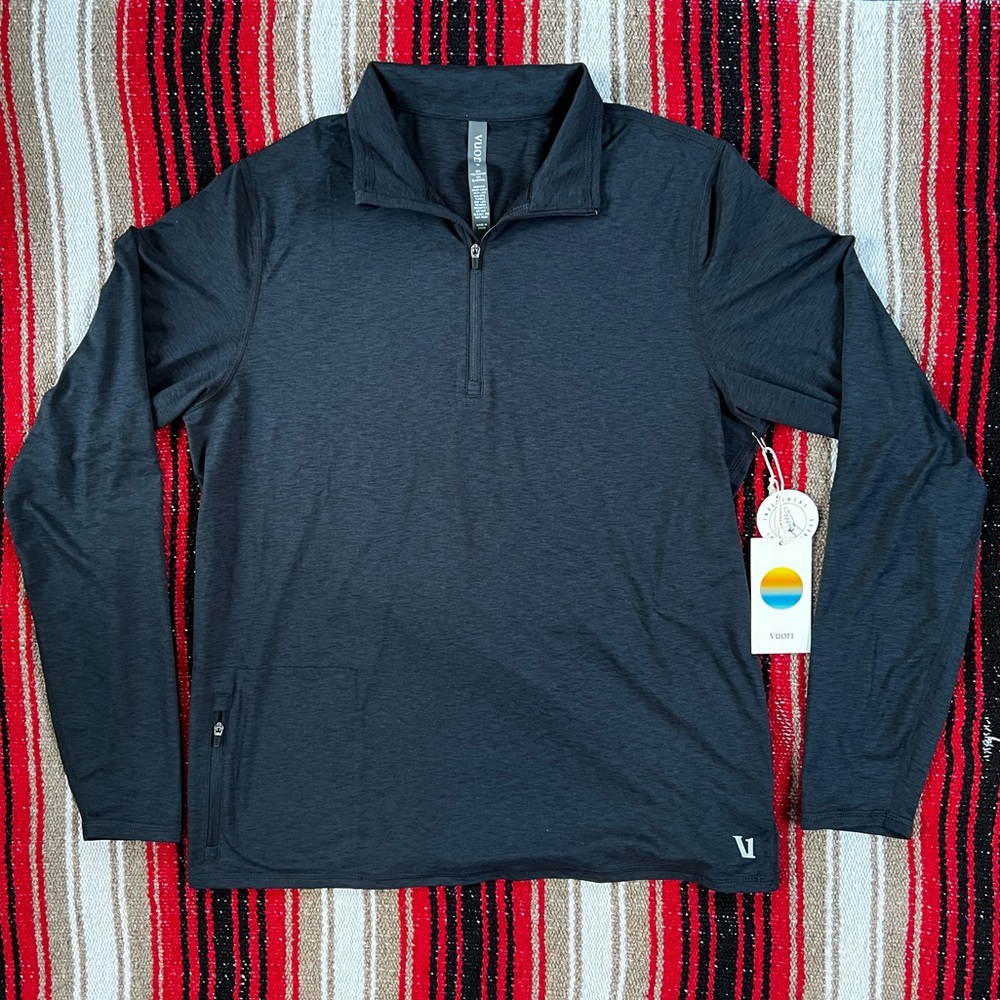 Vuori Ease Performance ½ Zip - Ink Heather 🏔